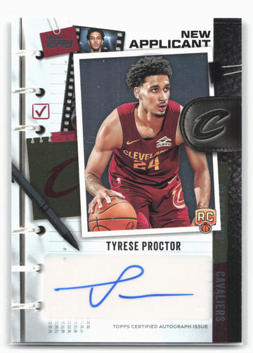 2025-26 Topps #NA-TP Tyrese Proctor New Applicants Autographs