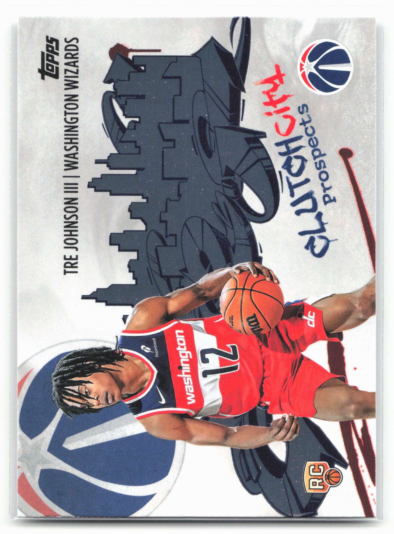 2025-26 Topps #CC-6 Tre Johnson III Clutch City Prospects