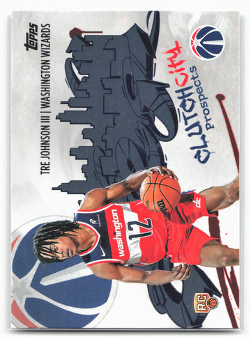 2025-26 Topps #CC-6 Tre Johnson III Clutch City Prospects