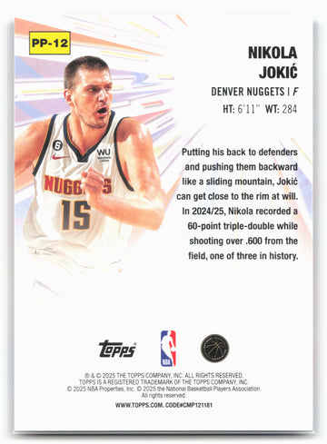 2025-26 Topps #PP-12 Nikola Jokić Power Players