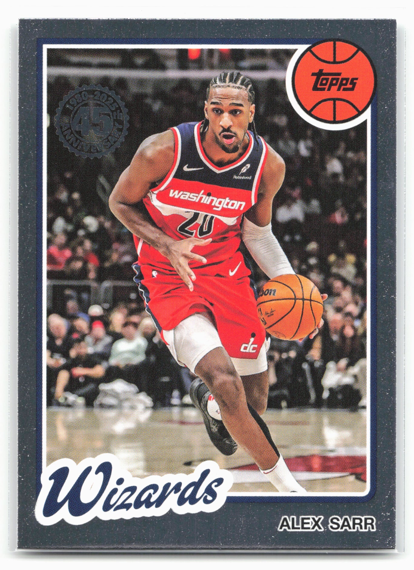 2025-26 Topps #80BK-23 Alex Sarr 1980-81 Topps Basketball