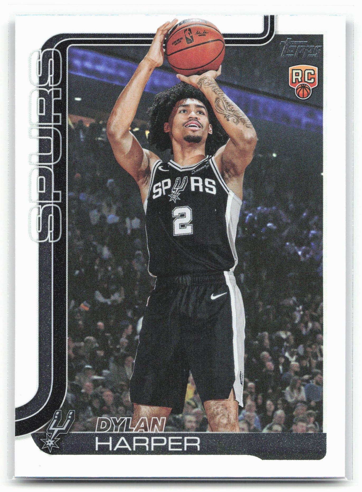 2025-26 Topps #202 Dylan Harper Rainbow Foilboard