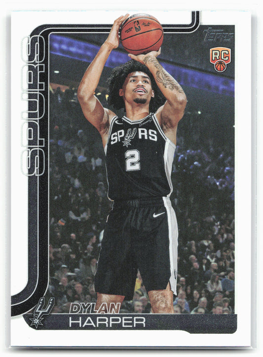 2025-26 Topps #202 Dylan Harper Rainbow Foilboard