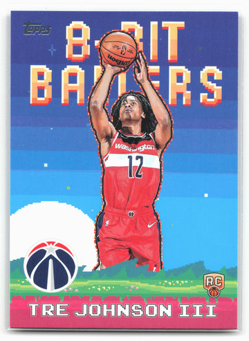 2025-26 Topps #8B-36 Tre Johnson III 8-Bit Ballers