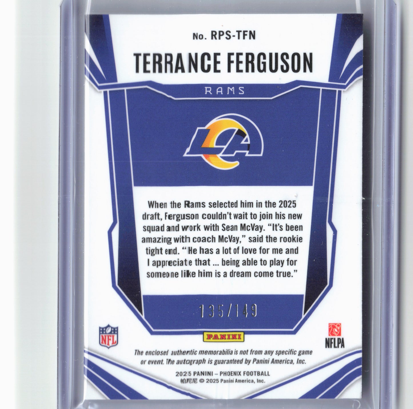 2025 Phoenix Terrance Ferguson #RPS-TFN 135/149