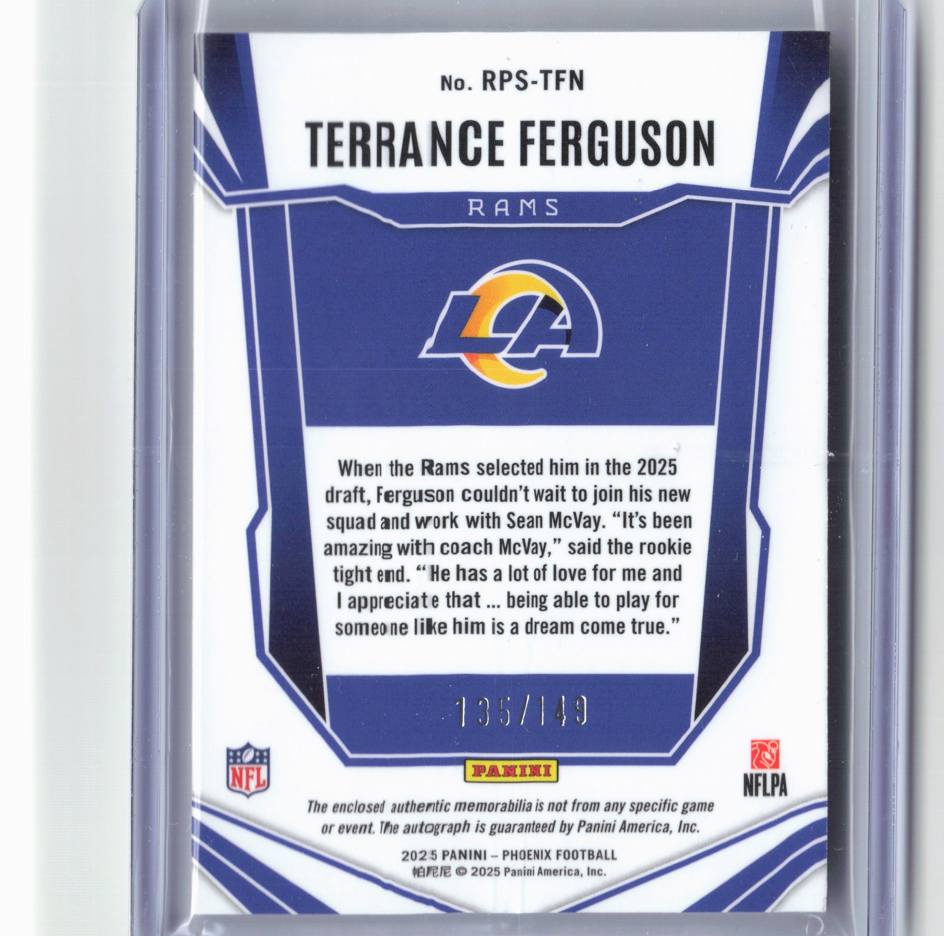 2025 Phoenix Terrance Ferguson #RPS-TFN 135/149