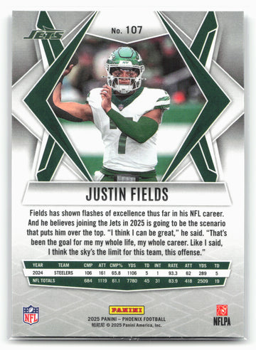 2025 Phoenix Justin Fields #107