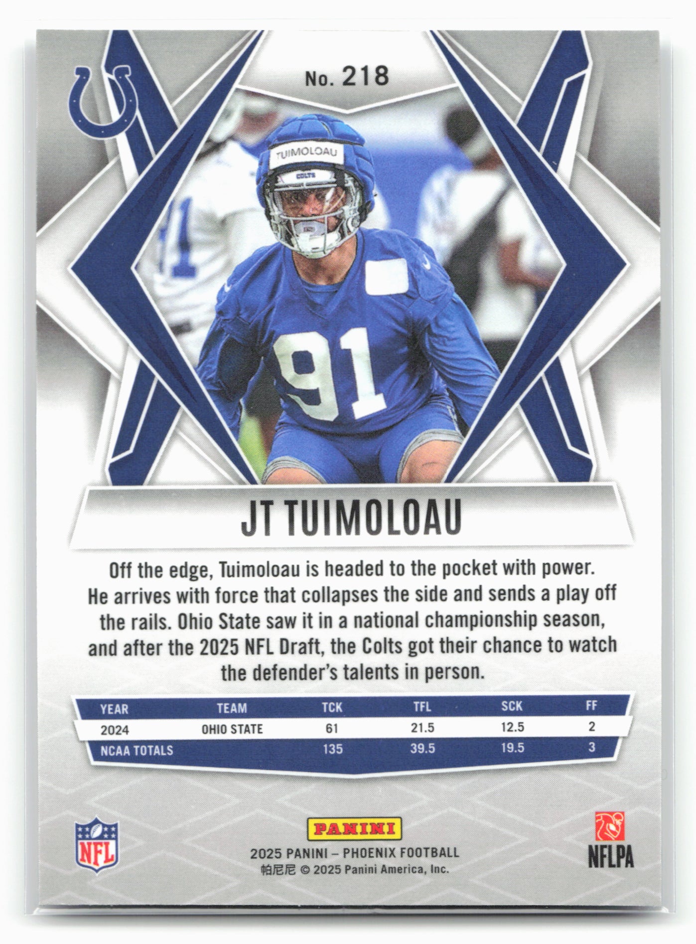 2025 Phoenix JT Tuimoloau #218