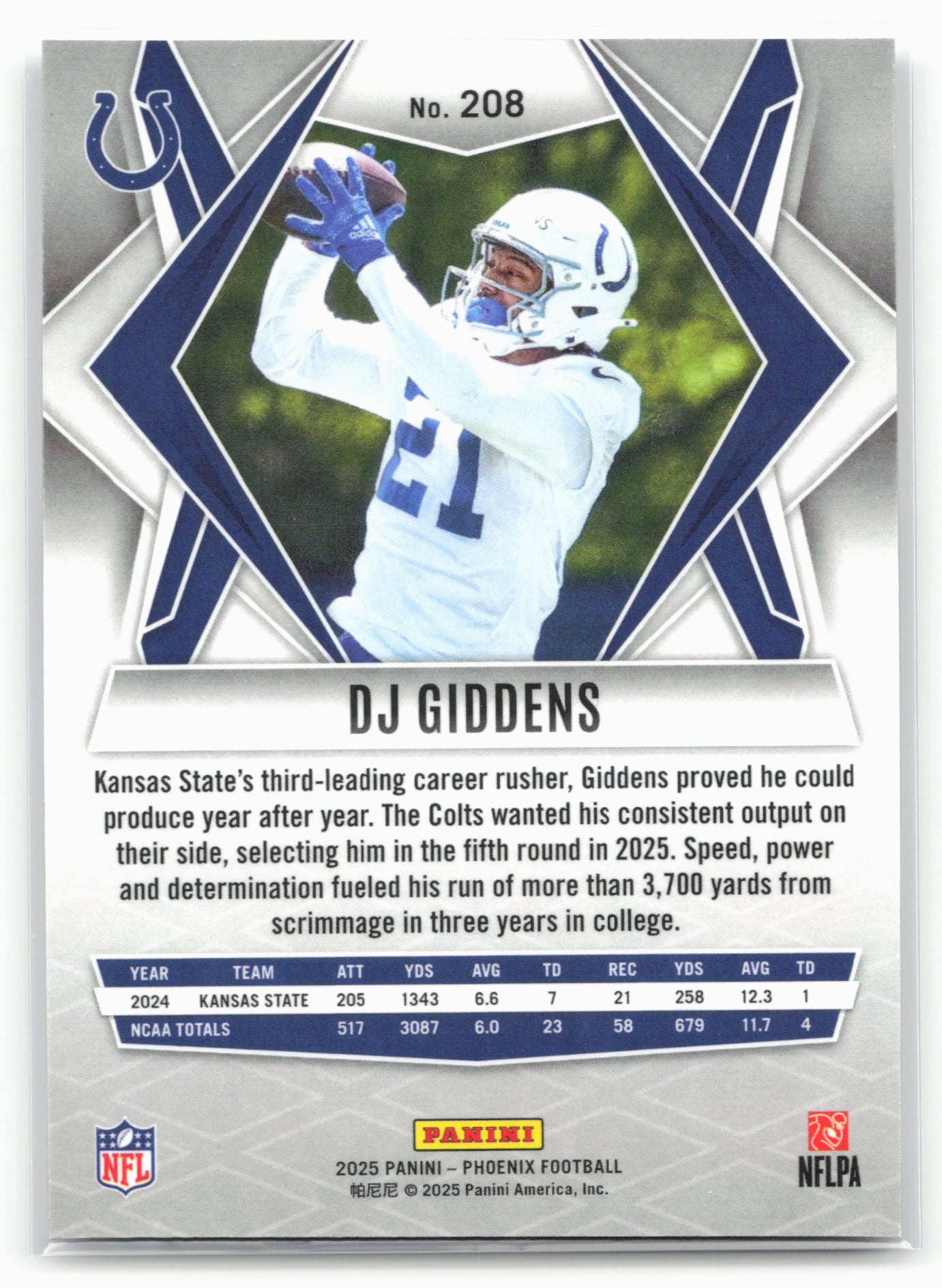 2025 Phoenix #208 DJ Giddens