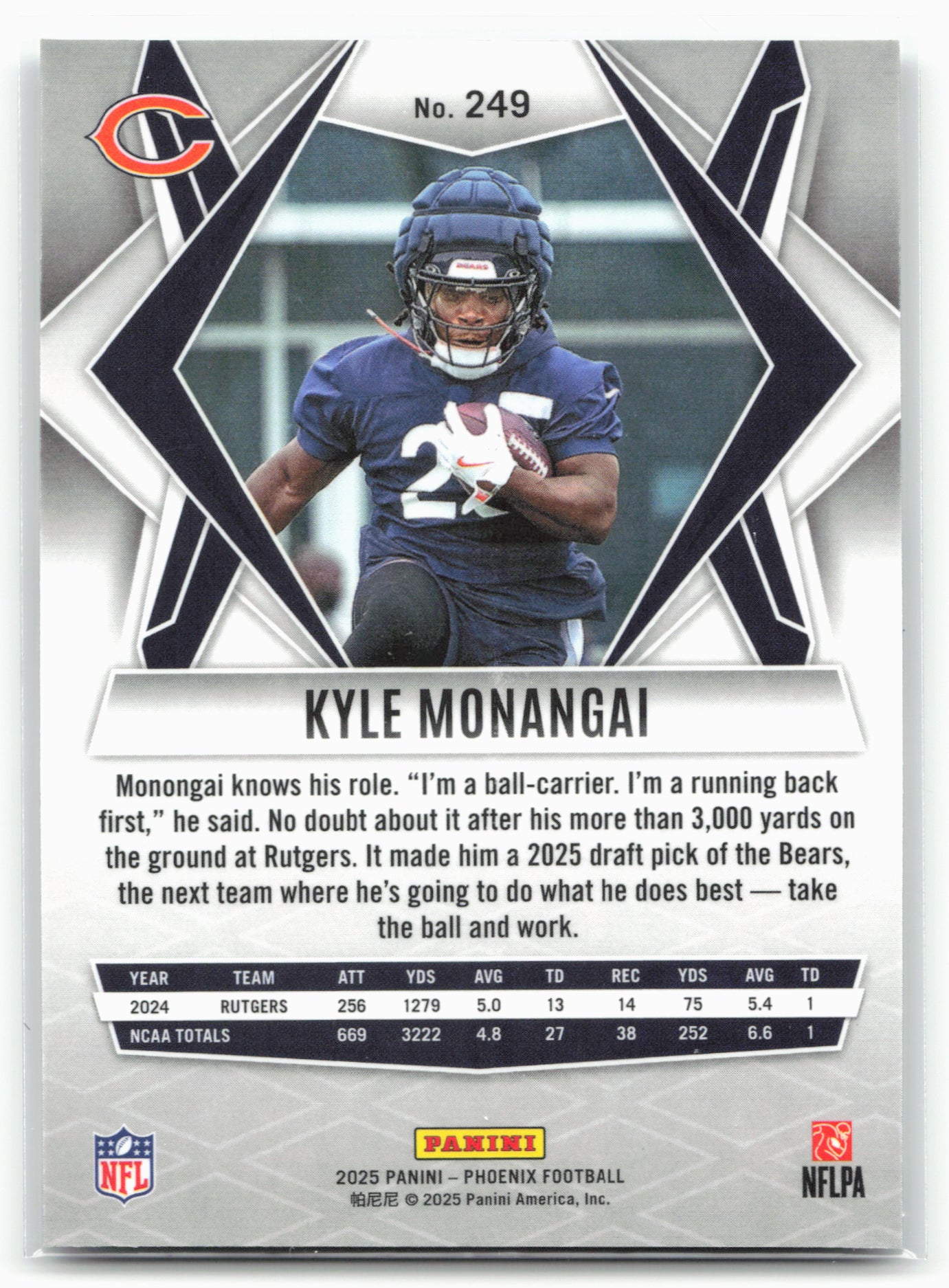 2025 Phoenix #249 Kyle Monangai