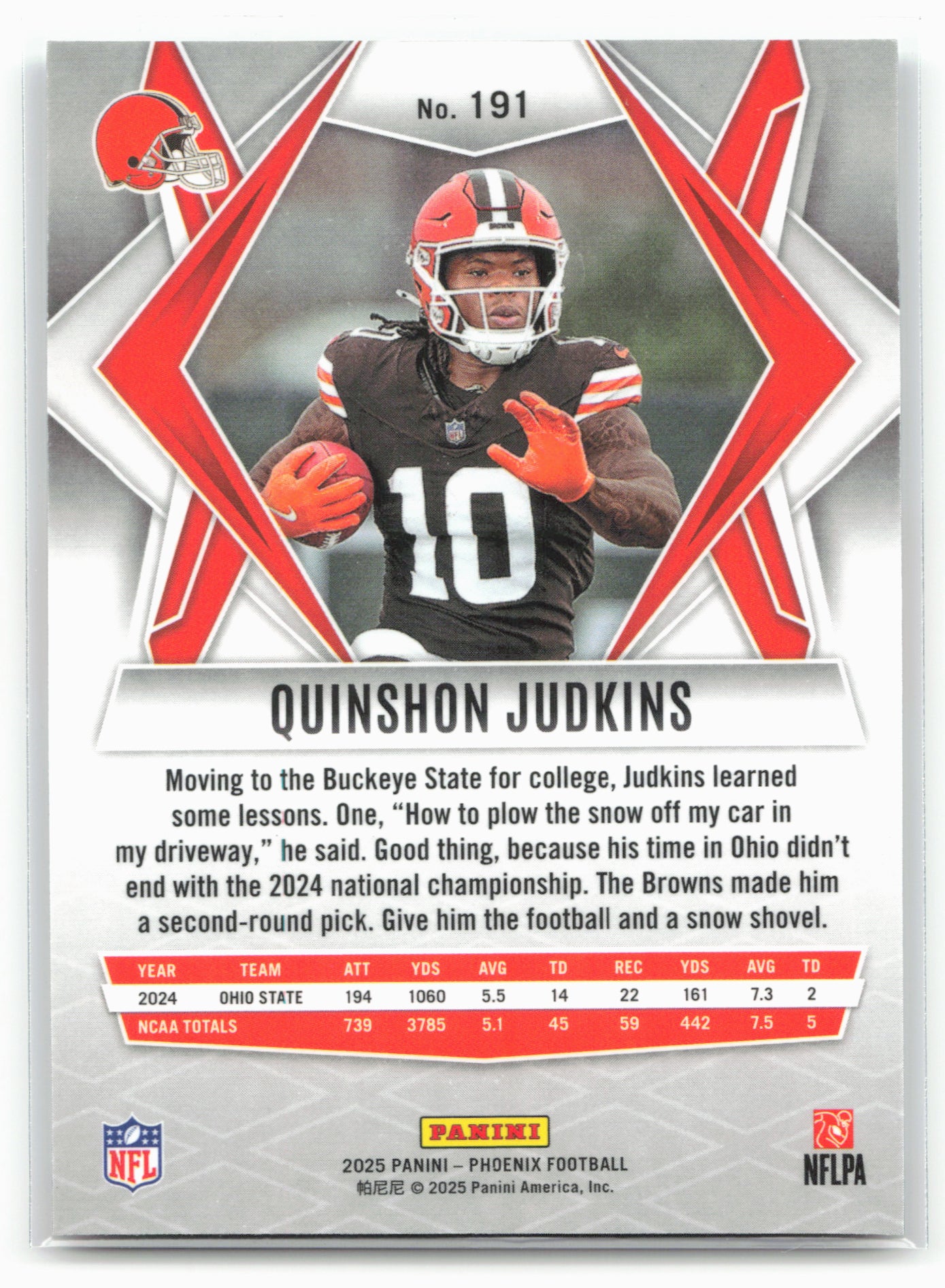2025 Phoenix #191 Quinshon Judkins