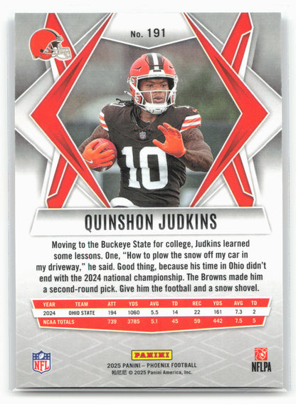 2025 Phoenix #191 Quinshon Judkins