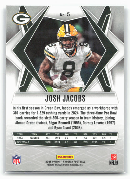 2025 Phoenix #5 Josh Jacobs