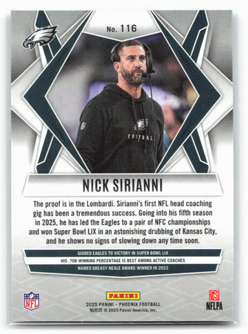 2025 Phoenix #116 Nick Sirianni