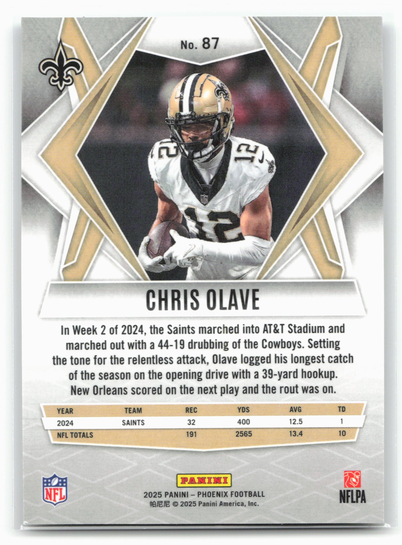 2025 Phoenix #87 Chris Olave