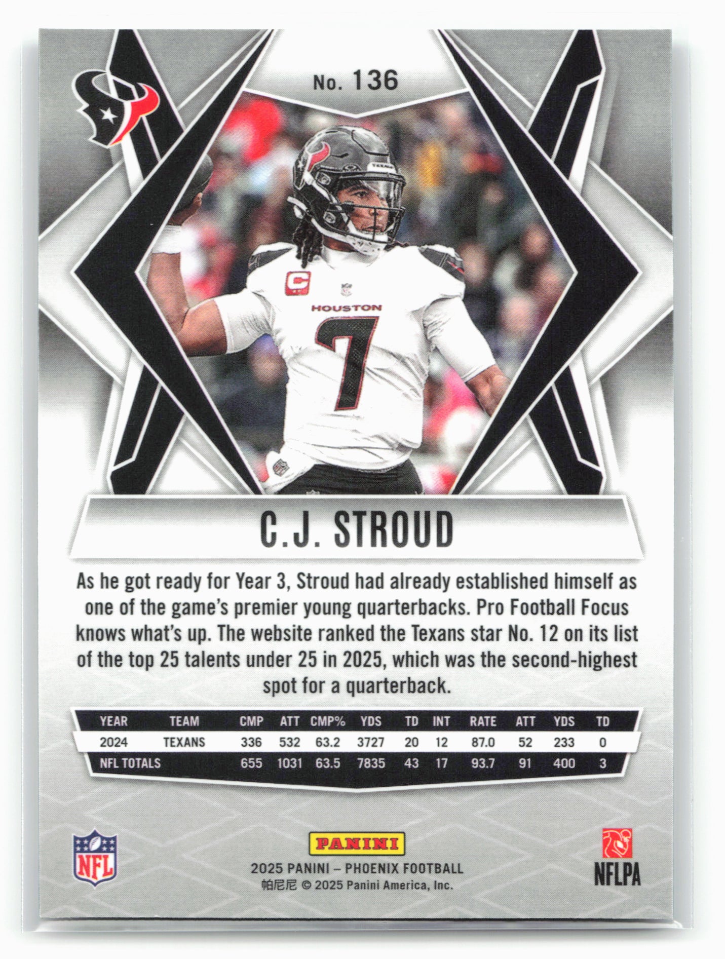 2025 Phoenix #136 CJ Stroud