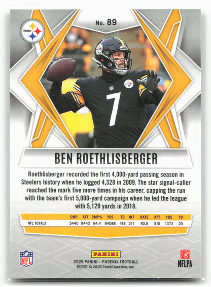 2025 Phoenix #89 Ben Roethlisberger Silver