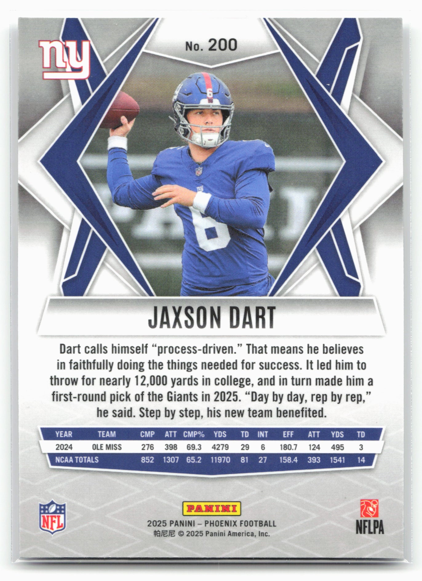 2025 Phoenix #200 Jaxson Dart