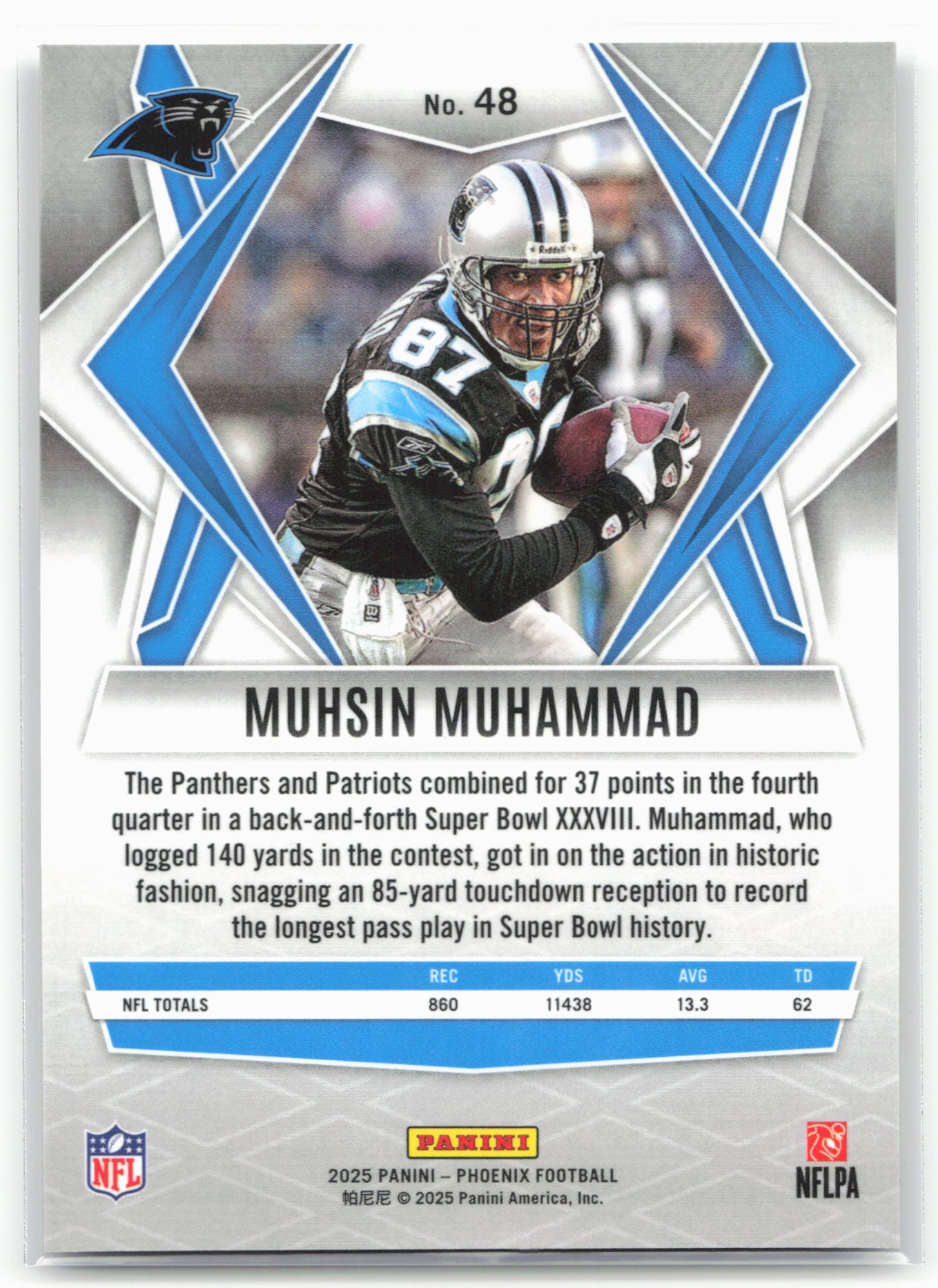 2025 Phoenix #48 Muhsin Muhammad Silver