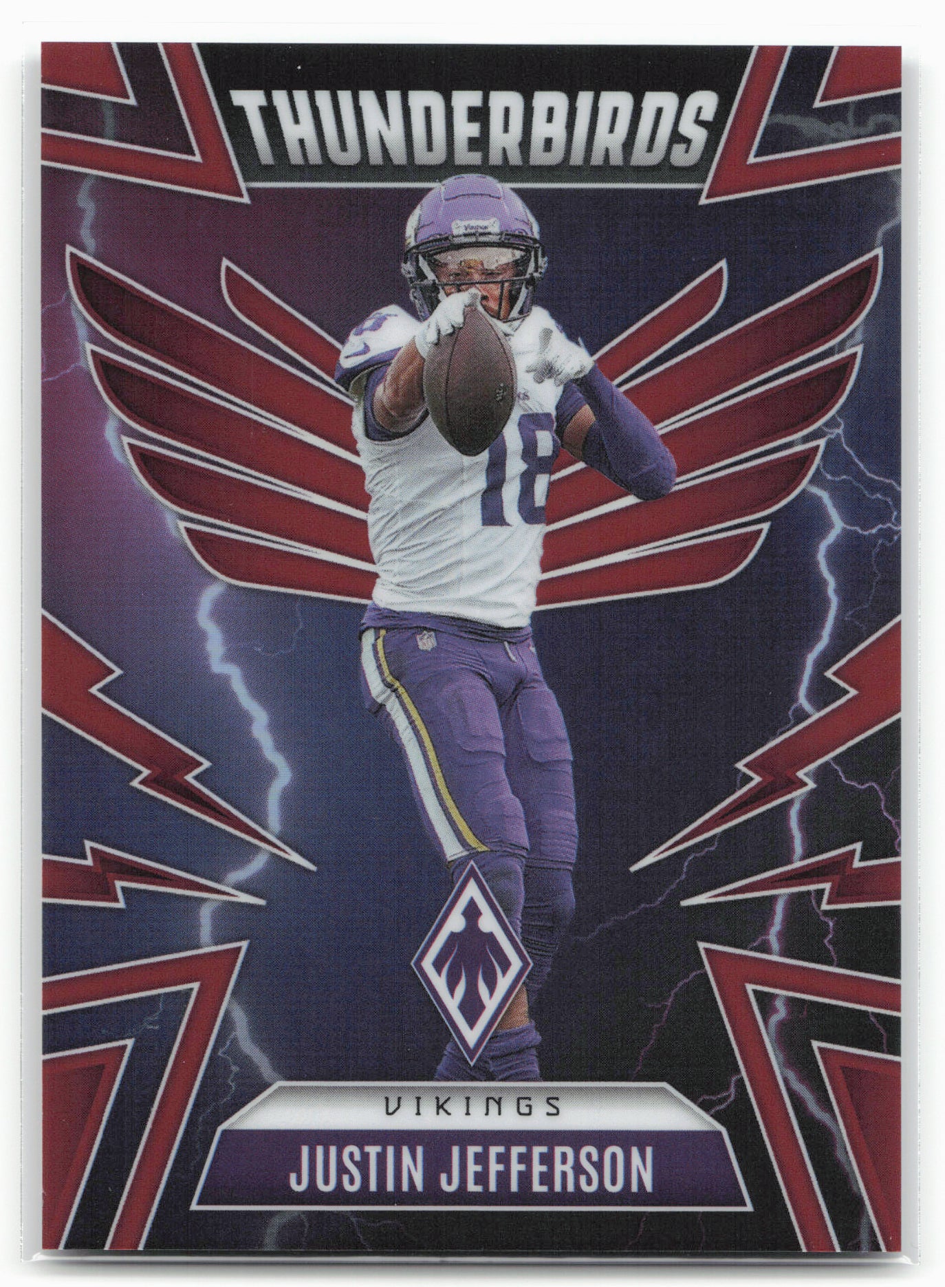 2025 Phoenix #34 Justin Jefferson Thunderbirds Red /249