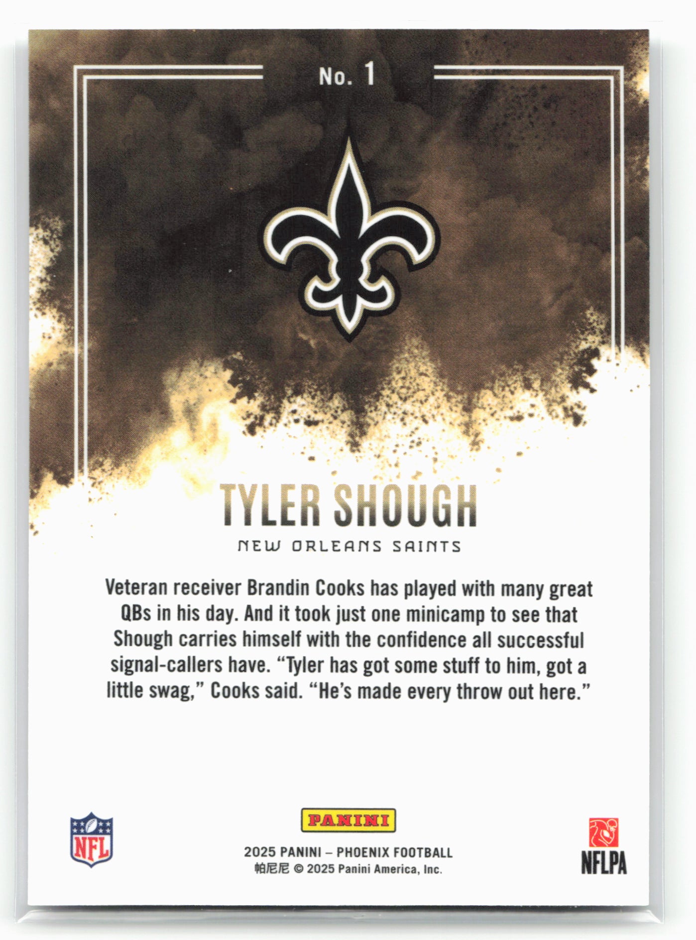 2025 Phoenix #1 Tyler Shough Color Blast