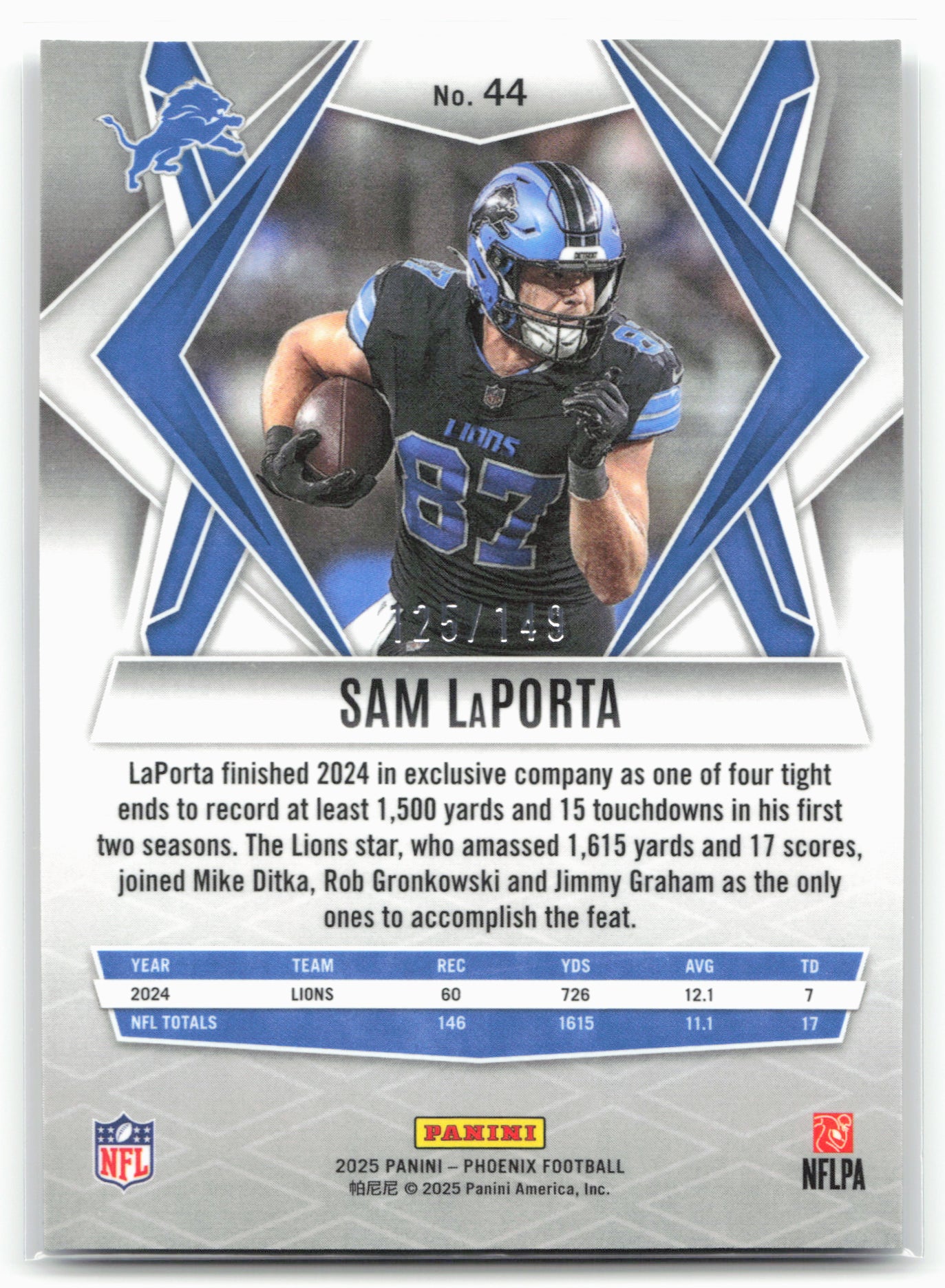 2025 Phoenix #44 Sam LePorta Logo #/149
