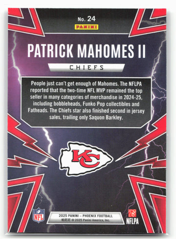 
2025 Phoenix #24 Patrick Mahomes Thunderbird