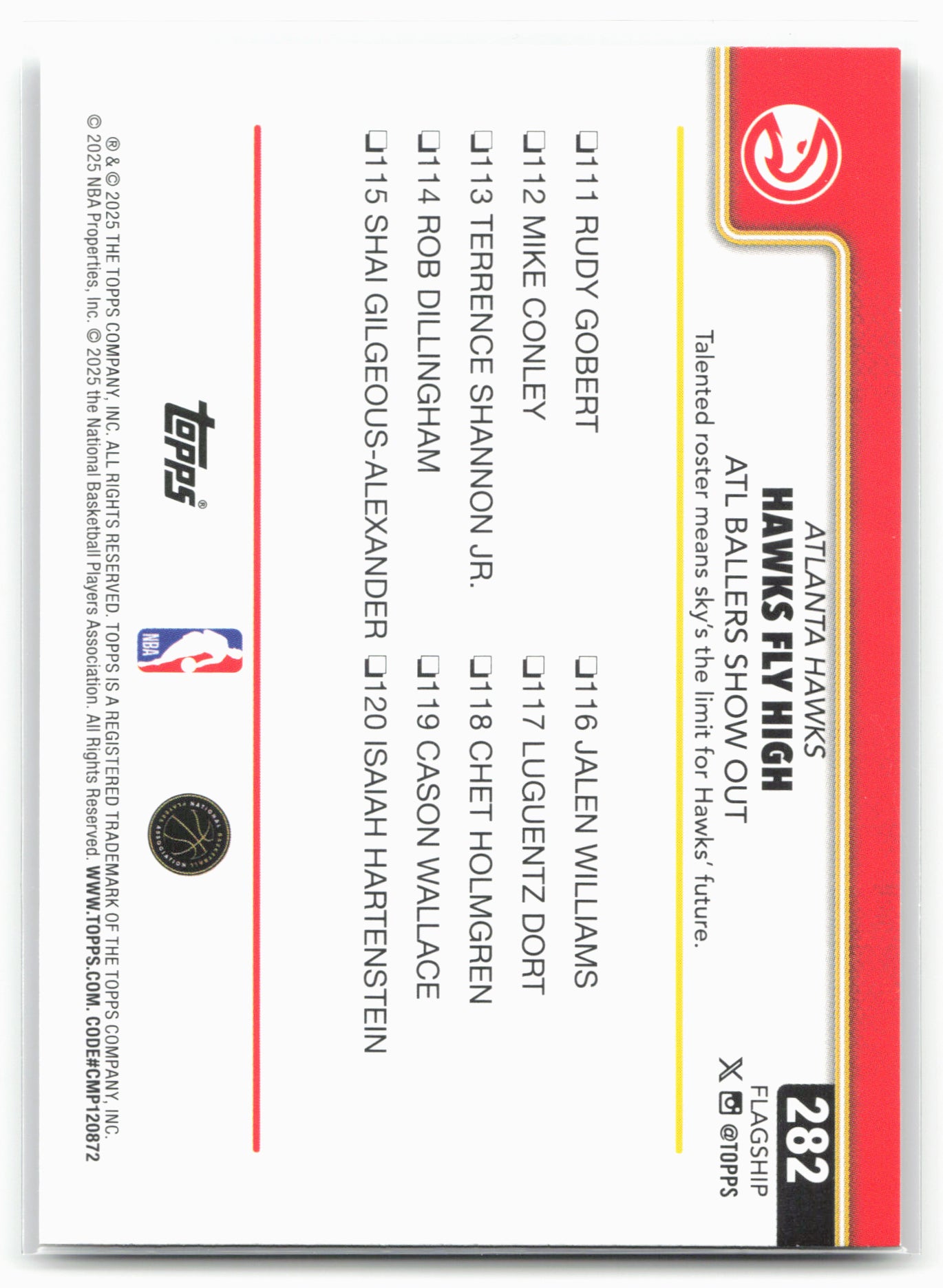 2025-26 Topps #282 Trae Young Holo Foil