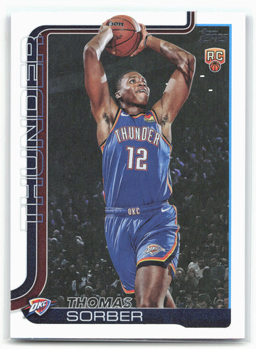 2025-26 Topps #215 Thomas Sorber Rainbow Foilboard
