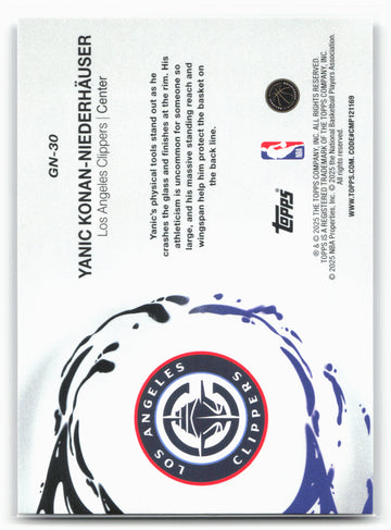 2025-26 Topps #GN-30 Yanic Konan-Niederhäuser Generation Now 23895