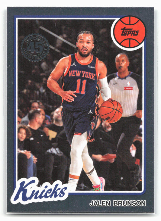 2025-26 Topps #80BK-95 Jalen Brunson 1980-81 Topps Basketball 23896