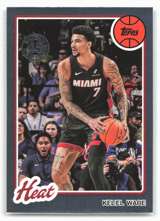2025-26 Topps #80BK-27 Kel'el Ware 1980-81 Topps Basketball 23900