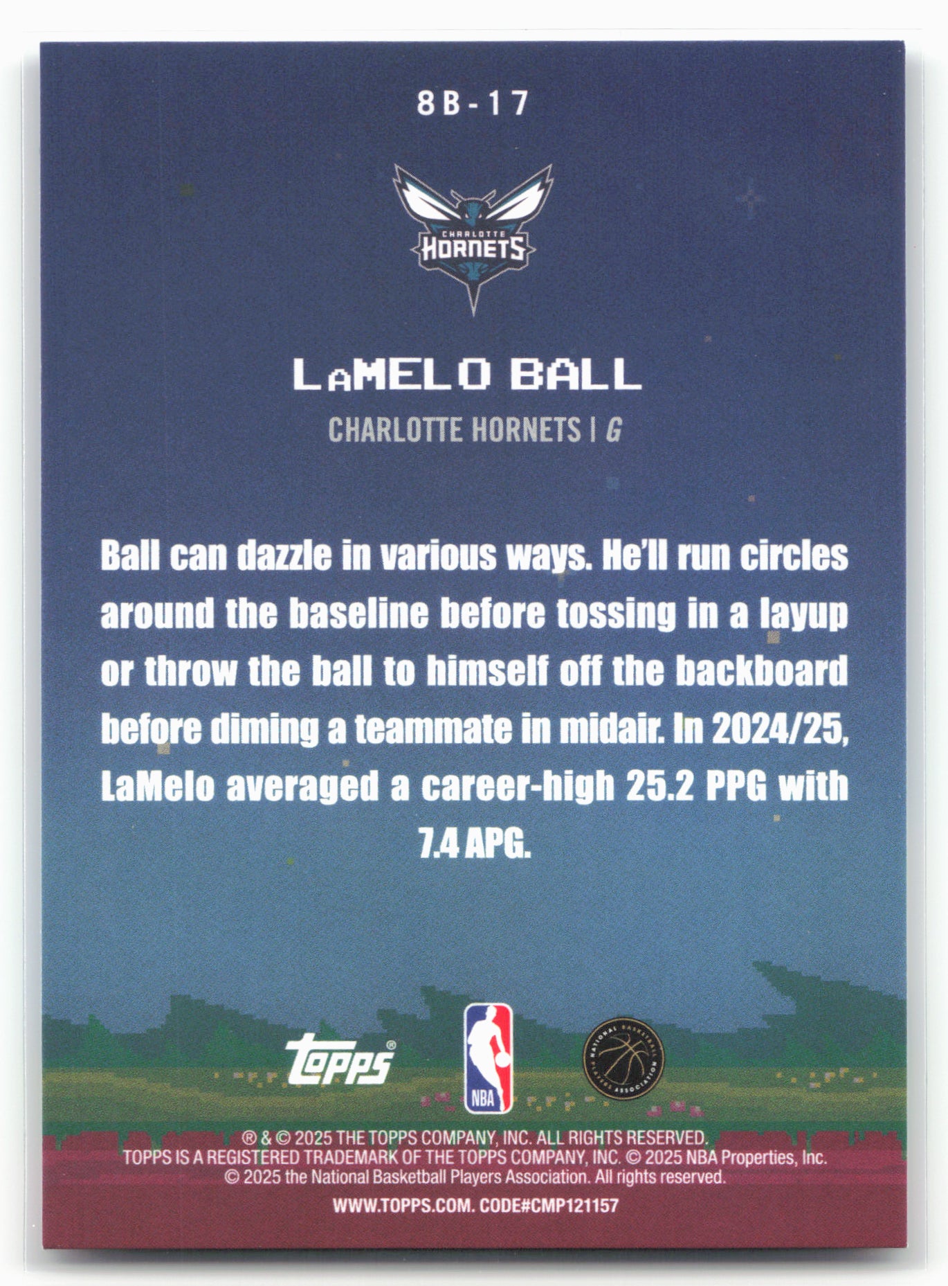 2025-26 Topps #8B-17 LaMelo Ball 8-Bit Ballers 23908