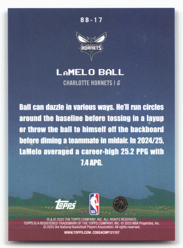 2025-26 Topps #8B-17 LaMelo Ball 8-Bit Ballers 23908