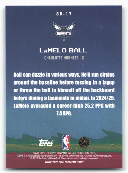2025-26 Topps #8B-17 LaMelo Ball 8-Bit Ballers 23908