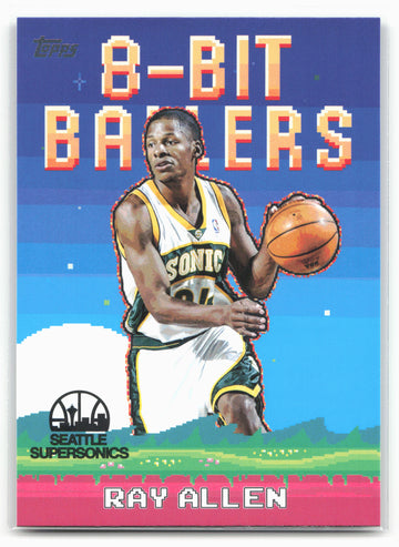 2025-26 Topps #8B-28 Ray Allen 8-Bit Ballers 23914