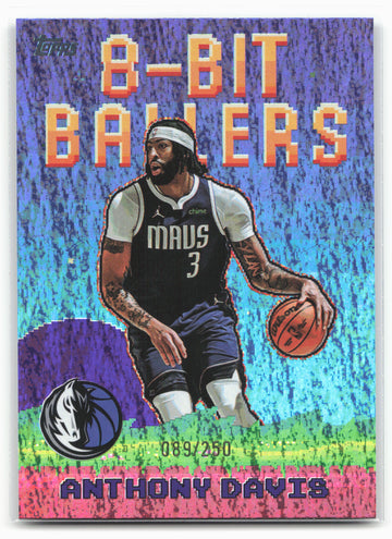2025-26 Topps #8B-5 Anthony Davis 8-Bit Ballers Purple Holo Foil #/250