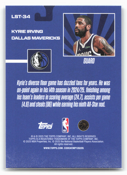 2025-26 Topps #LST-34 Kyrie Irving Limited Stock Legends