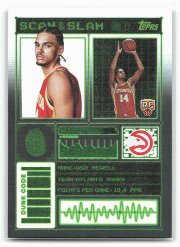 2025-26 Topps #SS-48 Asa Newell Scan and Slam