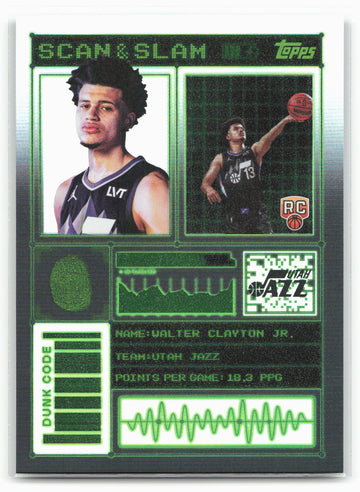 2025-26 Topps #SS-43 Walter Clayton Jr. Scan and Slam