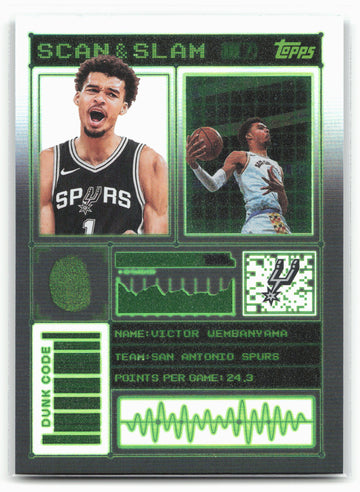 2025-26 Topps #SS-15 Victor Wembanyama Scan and Slam