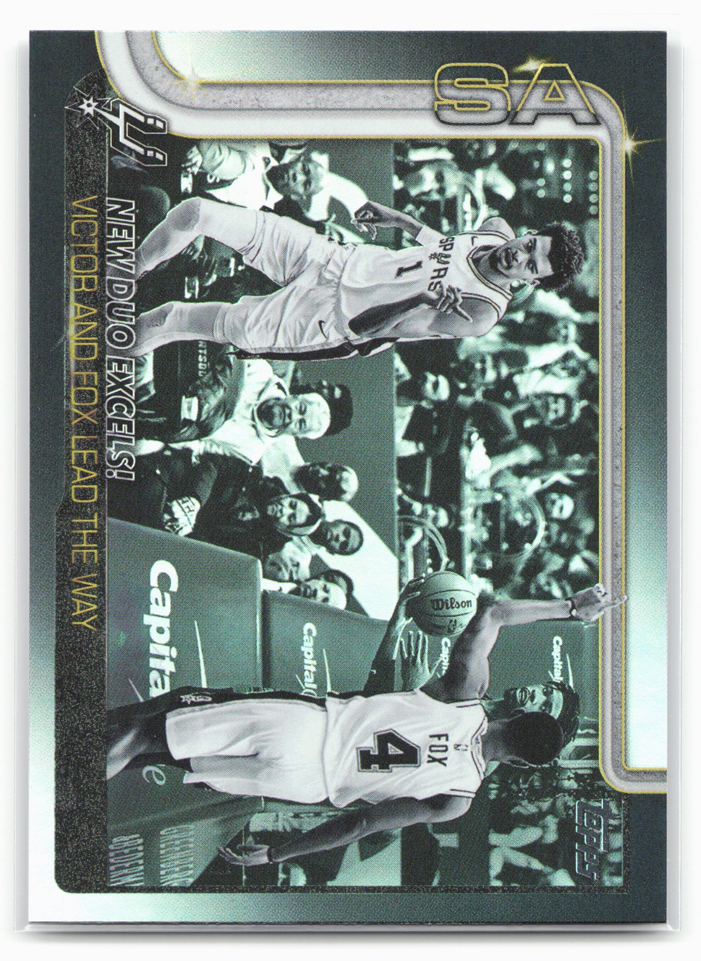 2025-26 Topps #300 New Duo Excels!: Victor and Fox Lead The Way Blackout