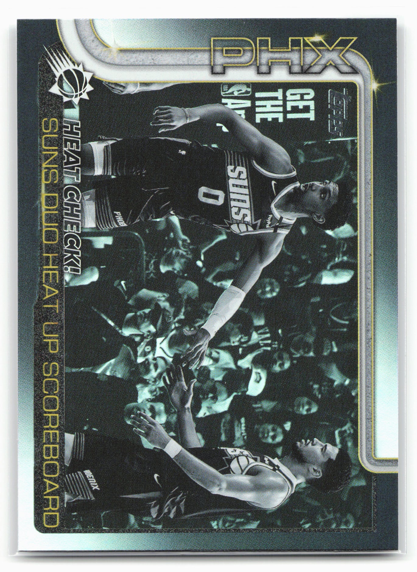 2025-26 Topps #294 Heat Check!: Suns Duo Heat Up Scoreboard Blackout