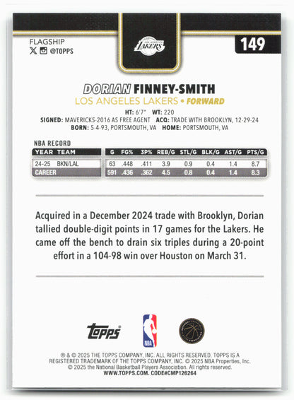 2025-26 Topps #149 Dorian Finney-Smith Blackout