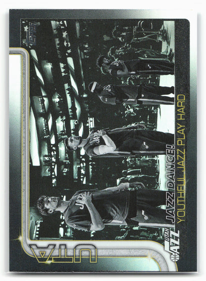 2025-26 Topps #290 Jazz Dance!: Youthful Jazz Play Hard Blackout