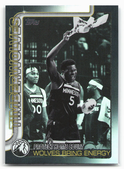 2025-26 Topps #287 Protect Home Court: Wolves Bring Energy Blackout