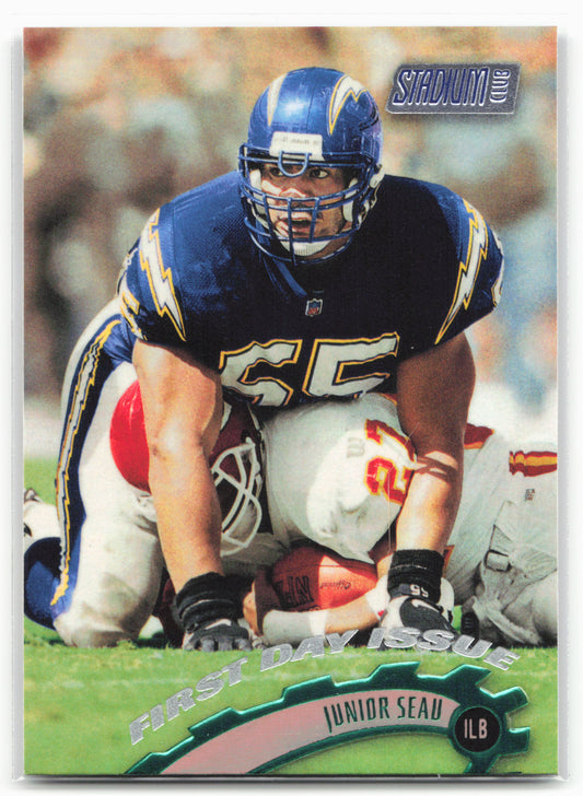 1997 Stadium Club #1 Junior Seau First Day Issue