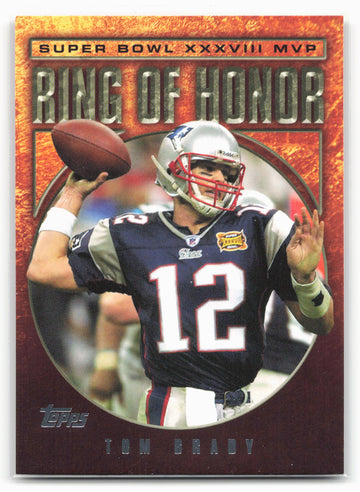 2004 Topps Chrome #RH-38 Tom Brady Ring of Honor: Tom Brady