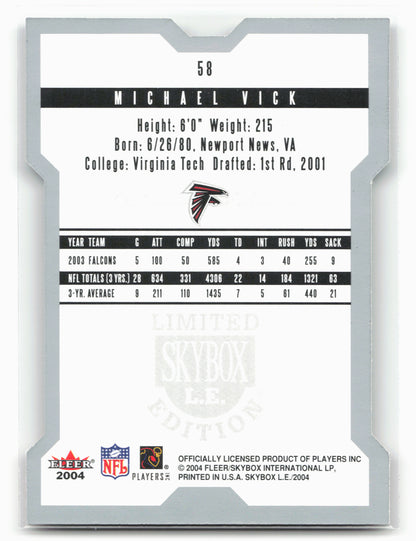 2004 SkyBox LE #58 Michael Vick