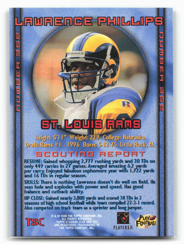 1996 Stadium Club #352 Lawrence Phillips